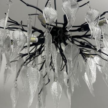 Crystal chandelier on a string 10xG9/40W/230V black