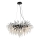 Crystal chandelier on a string 12xG9/40W/230V black