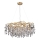 Crystal chandelier on a string 12xG9/40W/230V gold