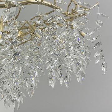 Crystal chandelier on a string 12xG9/40W/230V gold