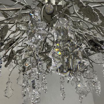 Crystal chandelier on a string 13xG9/40W/230V chrome