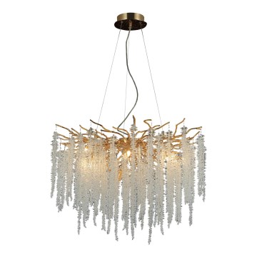 Crystal chandelier on a string 13xG9/40W/230V gold