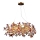 Crystal chandelier on a string 16xG9/40W/230V colorful