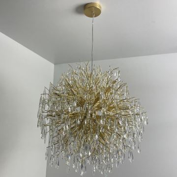 Crystal chandelier on a string 24xG9/40W/230V gold