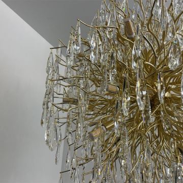 Crystal chandelier on a string 24xG9/40W/230V gold