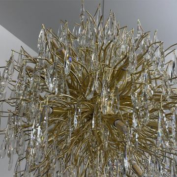 Crystal chandelier on a string 24xG9/40W/230V gold