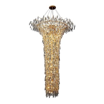 Crystal chandelier on a string 41xG9/40W/230V gold