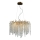 Crystal chandelier on a string 9xG9/40W/230V gold