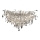 Crystal surface-mounted chandelier 12xG9/40W/230V chrome