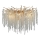 Crystal surface-mounted chandelier 12xG9/40W/230V gold