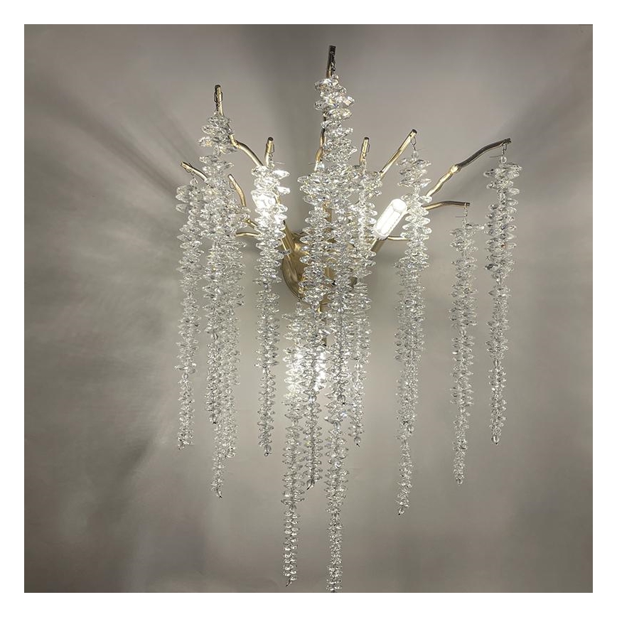 Crystal wall light 3xG9/40W/230V gold