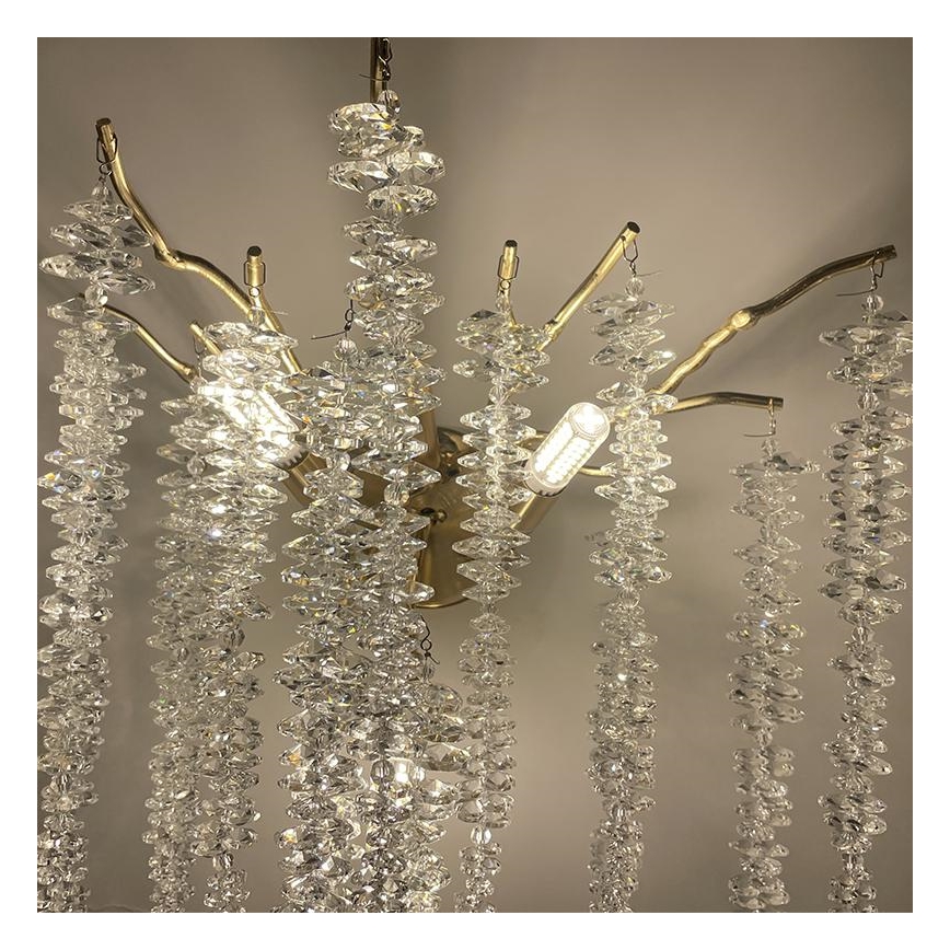 Crystal wall light 3xG9/40W/230V gold