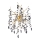 Crystal wall light 3xG9/40W/230V gold