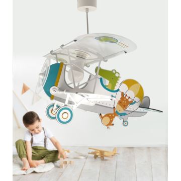 Dalber 54542 - Children's chandelier LITTLE CROCODILE 1xE27/15W/230V