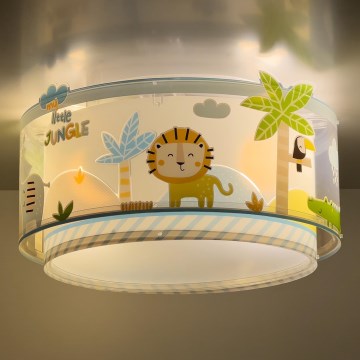 Dalber 76116 - Children's ceiling light JUNGLE 2xE27/15W/230V