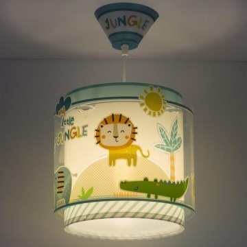 Dalber D-76112 - Children chandelier MY LITTLE JUNGLE 1xE27/15W/230V