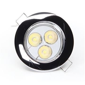 Deko-Light 120018 - Recessed light RUND 1xGU5,3-MR16/35W/12V shiny chrome