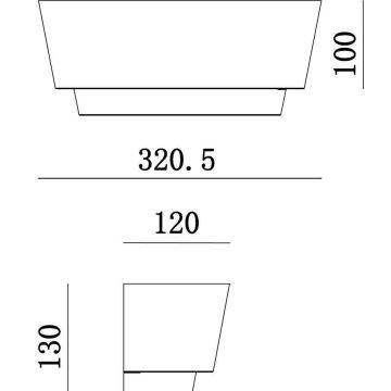 Deko-Light 341205 - Wall light TWYNNDA 1xE14/40W/230V white