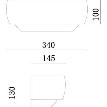 Deko-Light 341206 - Wall light TWYNNDA 1xE14/40W/230V white