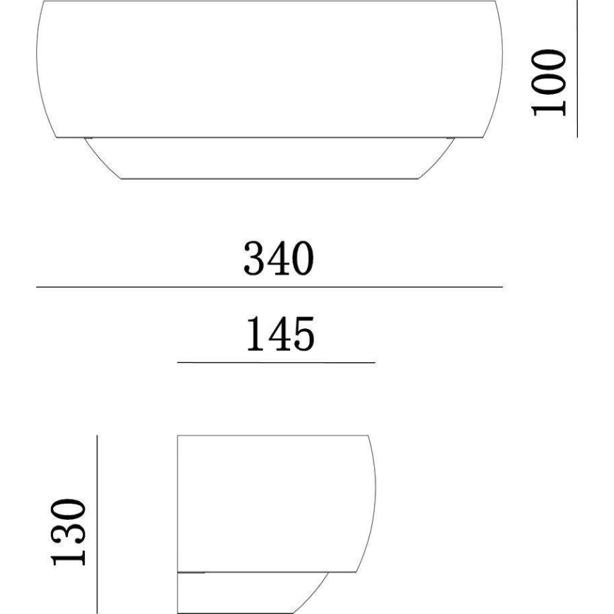 Deko-Light 341206 - Wall light TWYNNDA 1xE14/40W/230V white