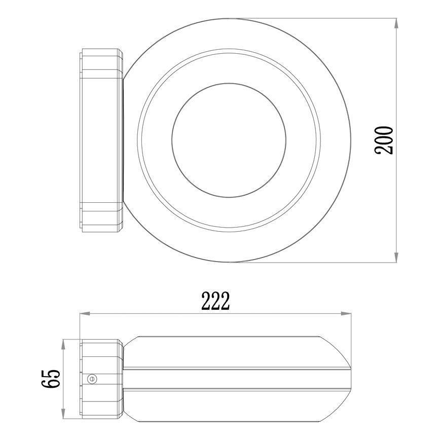 Deko-Light 731081 - LED Outdoor wall light MUSCAE LED/13W/230V IP54 anthracite