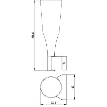 Deko-Light 731083 - LED Outdoor wall light BESSMA LED/9,6W/230V IP54 anthracite