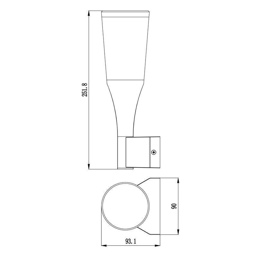 Deko-Light 731083 - LED Outdoor wall light BESSMA LED/9,6W/230V IP54 anthracite