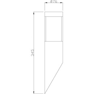 Deko-Light 731106 - Outdoor wall light PORRIMA 1xGU10/5W/230V IP44 chrome