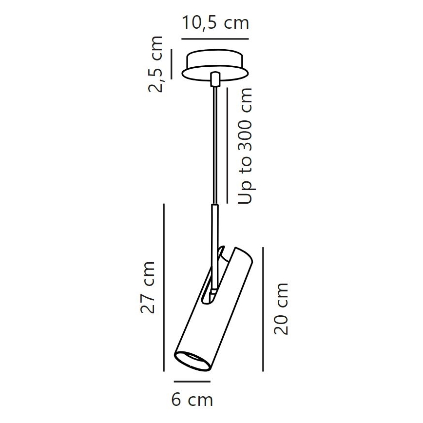 DFTP by Nordlux - Chandelier on a string MIB 1xGU10/8W/230V white