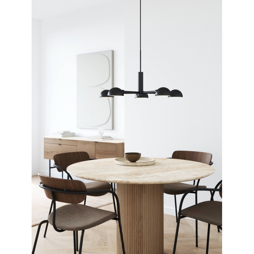 DFTP by Nordlux - Chandelier on a string NOMI 5xE14/8W/230V black