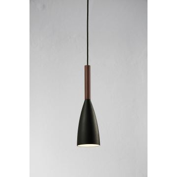 DFTP by Nordlux - Chandelier on a string PURE 1xE27/40W/230V d. 10 cm black/walnut