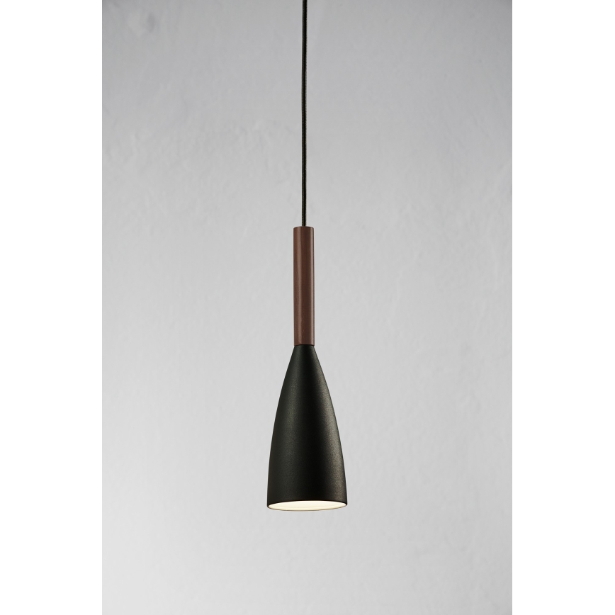 DFTP by Nordlux - Chandelier on a string PURE 1xE27/40W/230V d. 10 cm black/walnut