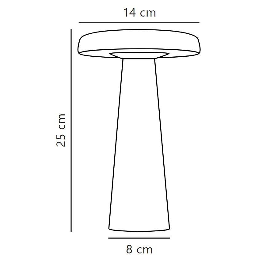 DFTP by Nordlux - LED Dimmable outdoor table lamp ARCELLO LED/2,8W/3,7V IP54