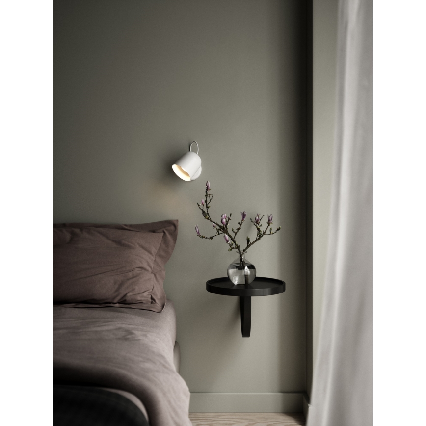 DFTP by Nordlux - Wall spotlight with USB port ANGLE 1xGU10/25W/230V white