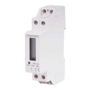 Digital single-phase electricity meter for DIN rail DDM30SC