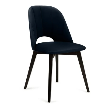 Dining chair BOVIO 86x48 cm dark blue/beech