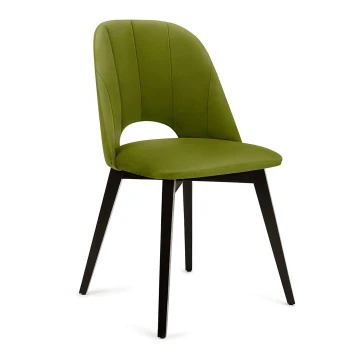 Dining chair BOVIO 86x48 cm light green/beech