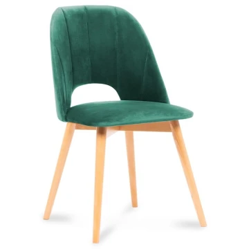 Dining chair TINO 86x48 cm dark green/light oak