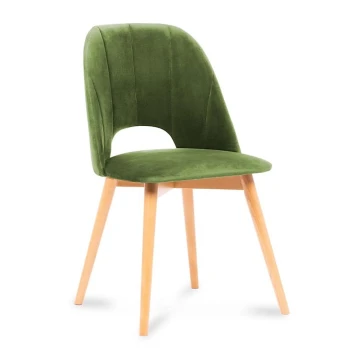 Dining chair TINO 86x48 cm light green/light oak