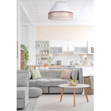 Duolla - Ceiling light AVIGNON 1xE27/15W/230V d. 50 cm white/beige