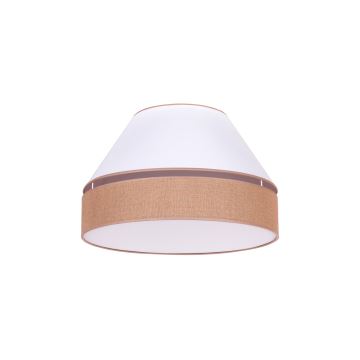 Duolla - Ceiling light AVIGNON 1xE27/15W/230V d. 50 cm white/brown