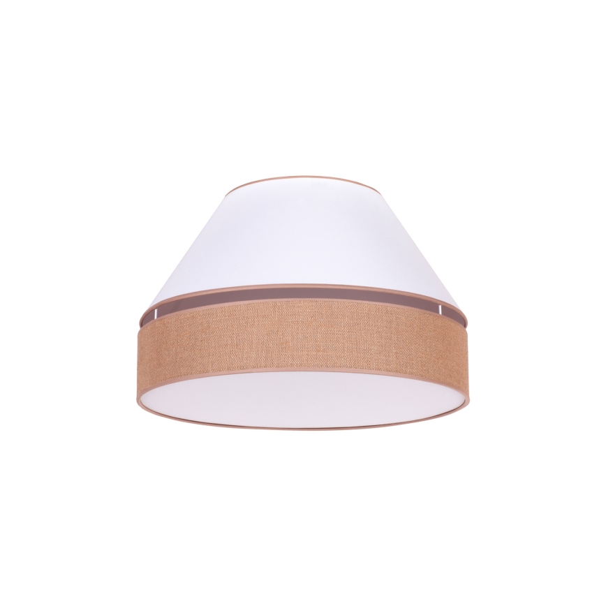 Duolla - Ceiling light AVIGNON 1xE27/15W/230V d. 50 cm white/brown