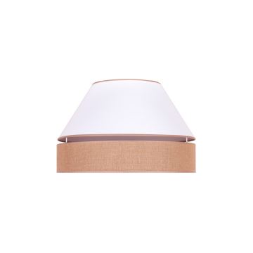 Duolla - Ceiling light AVIGNON 1xE27/15W/230V d. 50 cm white/brown