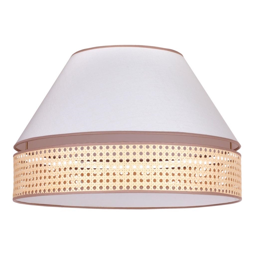 Duolla - Ceiling light AVIGNON 1xE27/15W/230V d. 50 cm white/rattan