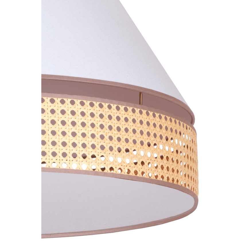 Duolla - Ceiling light AVIGNON 1xE27/15W/230V d. 50 cm white/rattan