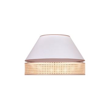 Duolla - Ceiling light AVIGNON 1xE27/15W/230V d. 50 cm white/rattan