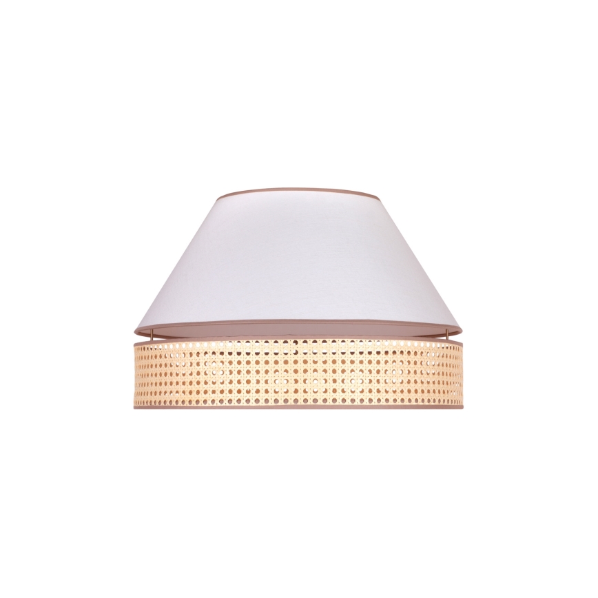 Duolla - Ceiling light AVIGNON 1xE27/15W/230V d. 50 cm white/rattan