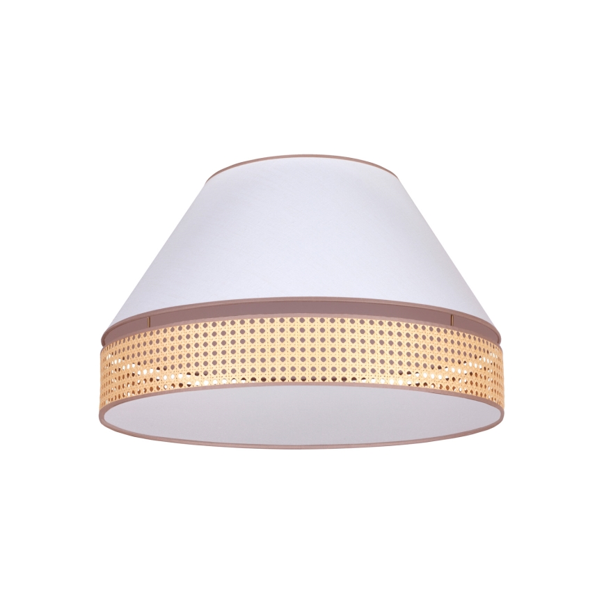 Duolla - Ceiling light AVIGNON 3xE27/15W/230V d. 60 cm white/rattan