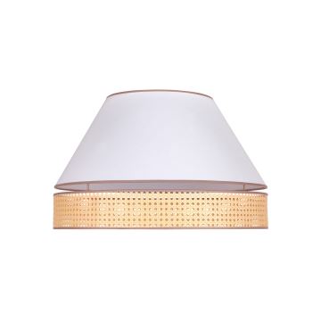 Duolla - Ceiling light AVIGNON 3xE27/15W/230V d. 60 cm white/rattan