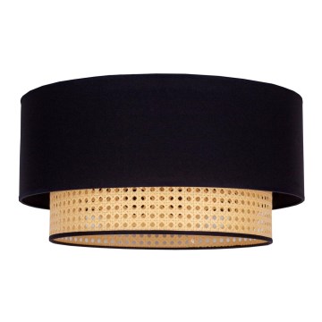 Duolla - Ceiling light BOHO 1xE27/15W/230V black/rattan